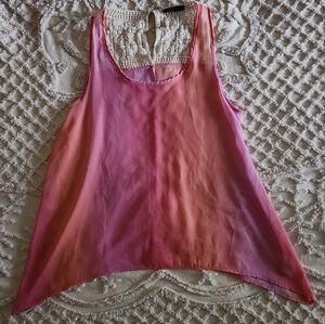 Womens sheer tank size Large